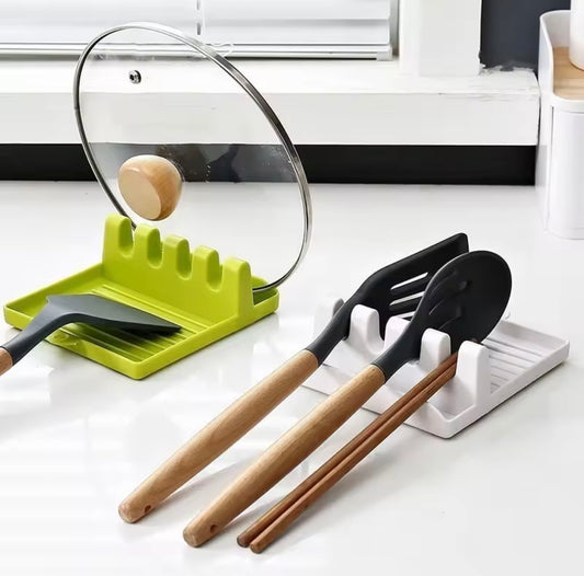 Smart Kitchen Utensil Rest & Lid Holder