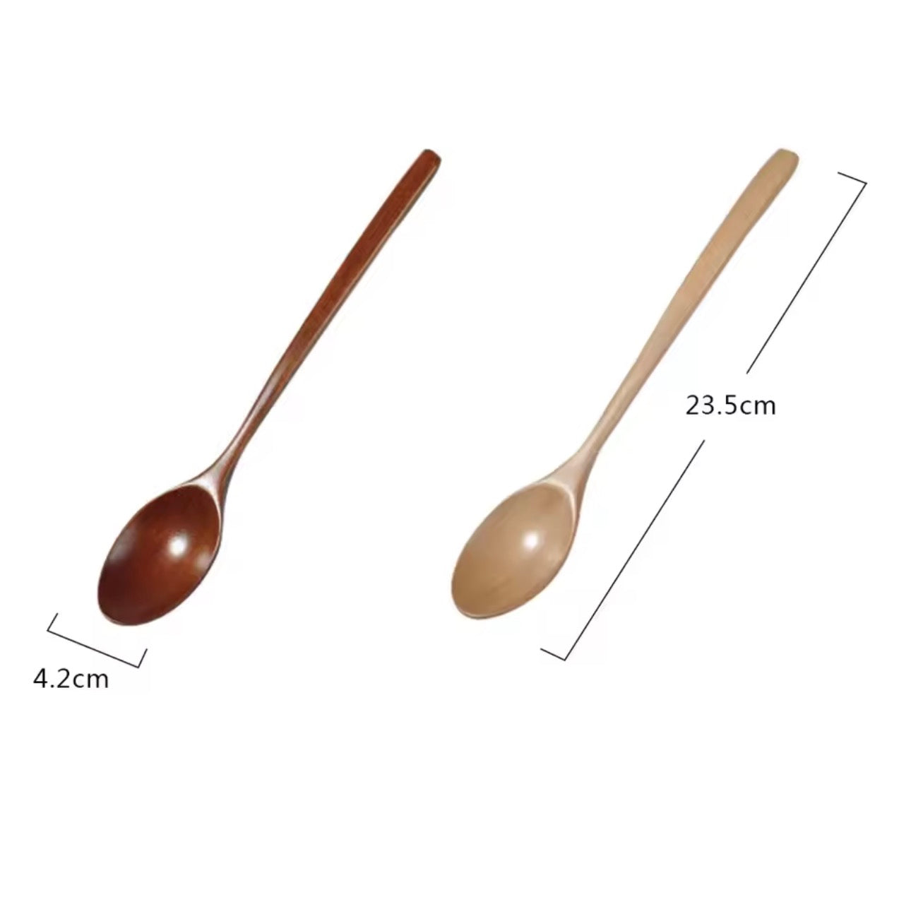 Elegant Long-Handled Wooden Spoon